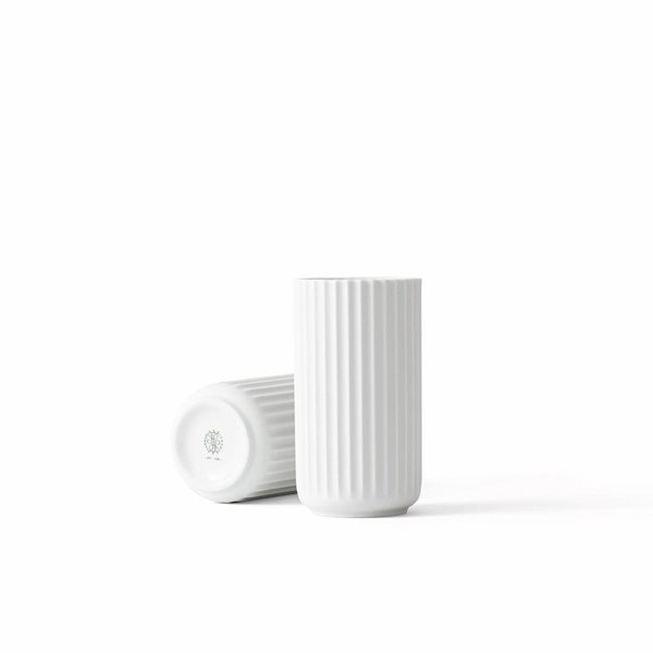 Lyngby Vase 15cm, white glossy