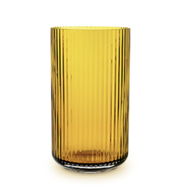 Lyngby Vase 25cm, amber
