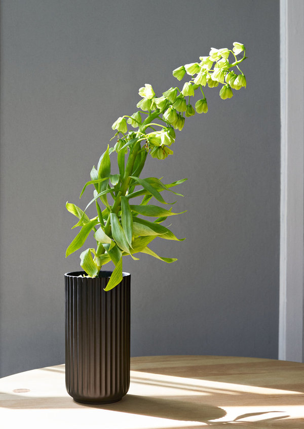 Lyngby Vase 15,5cm, matt black
