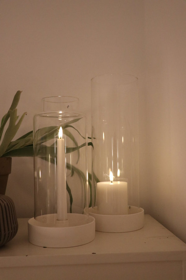 Uyuni Lighting LED Stabkerzen 2er Set  2,3 x 20,5 cm, nordic white